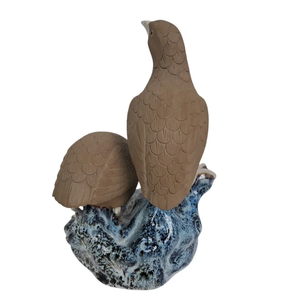 Vintage Pair Of Ceramic Quail/Partridge Figurine 8